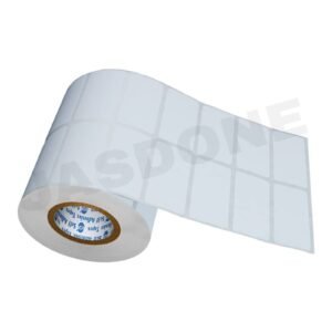 JASDONE® Premium 2" x 1" inches Direct Thermal Barcode Label Sticker - 50mm x 25mm - 2 Ups - 2000 Labels Per Roll White Self Adhesive Sticker for Printing Barcoding Labels 1 inch